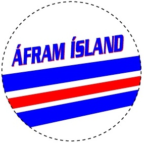 Límmiði 35mm, Áfram Ísland 200stk