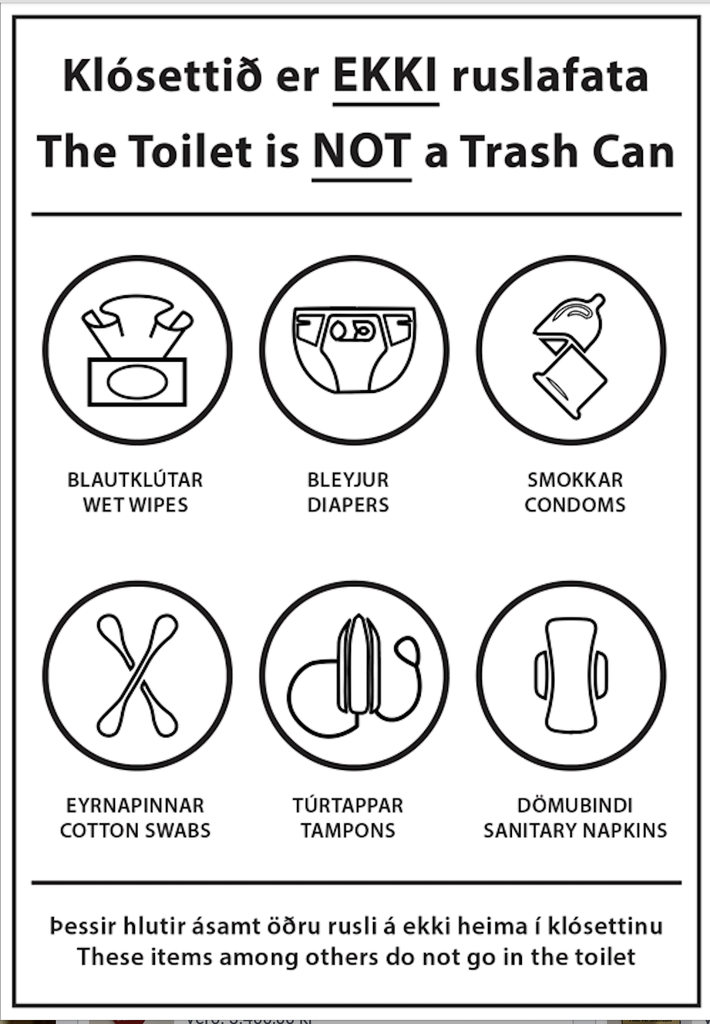 Leiðbeiningarsk. A4 PLAST - EKKI ruslafata