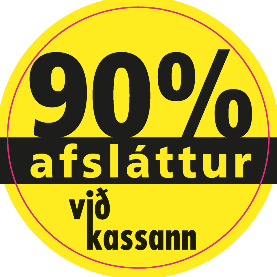 Límmiði 35mm, 90% Afsláttur 500Stk