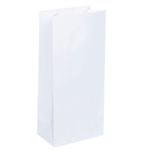 Apótekarabréfpokar SOS nr.4 hvítir, 500stk