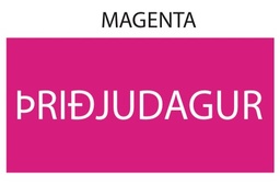 [55-DAGURB] Límmiði 25x50mm Þriðjudagur, 250stk