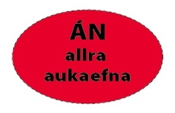 [55-ANAUKA] Límmiði 25x40mm, Án aukaefna 1000stk