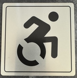 [48-LEIDB-WCHJO] WC - HJÓLASTÓLL / ÁL 10x10cm