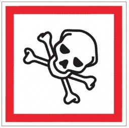 [55-VTOXIC] Límmiði 51x51mm, GHS06 Toxic, 500stk